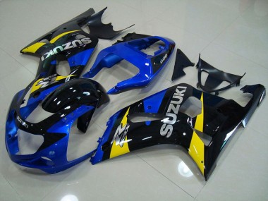 Affordable 2001-2003 Blue Black Suzuki GSXR750 Motorbike Fairing Kits Canada