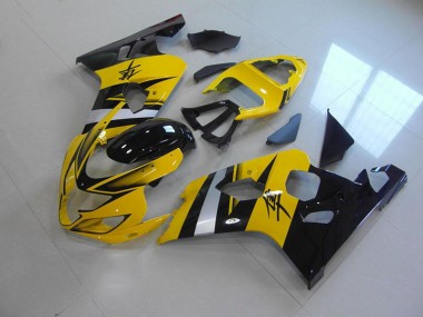 Affordable 2004-2005 Yellow Black Suzuki GSXR750 Moto Fairings Canada
