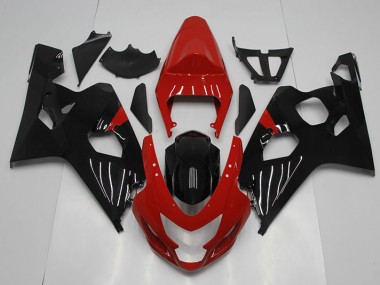 Affordable 2004-2005 Red Black Suzuki GSXR750 Motorcylce Fairings Canada