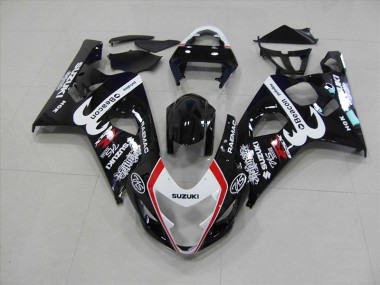 Affordable 2004-2005 Black Red Beacon Suzuki GSXR750 Motorbike Fairings Canada