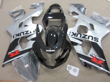 Affordable 2004-2005 Black White Suzuki GSXR750 Motorbike Fairing Kits Canada