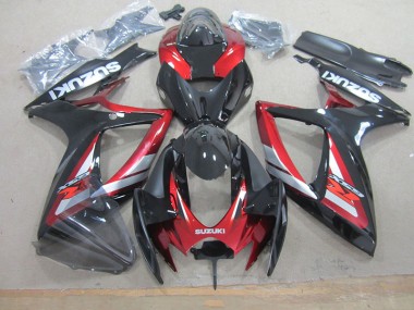 Affordable 2006-2007 Black Red Suzuki GSXR750 Motorcycle Fairing Canada