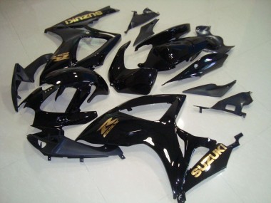 Affordable 2006-2007 Black Gold Decal Suzuki GSXR750 Motorcyle Fairings Canada