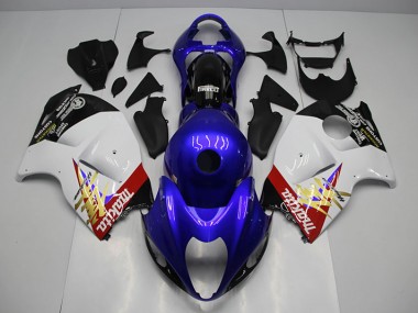 Affordable 1996-2007 Blue White Suzuki GSXR1300 Hayabusa Motor Bike Fairings Canada