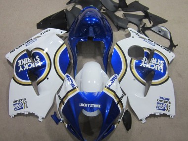Affordable 1996-2007 White Lucky Strike Blue Motul Suzuki GSXR1300 Hayabusa Motorbike Fairings Canada