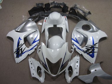 Affordable 2008-2019 White Blue Suzuki GSXR1300 Hayabusa Motorcycle Fairings Canada