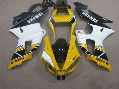 Affordable 2000-2001 Yellow White Black Yamaha YZF R1 Motorbike Fairings Canada