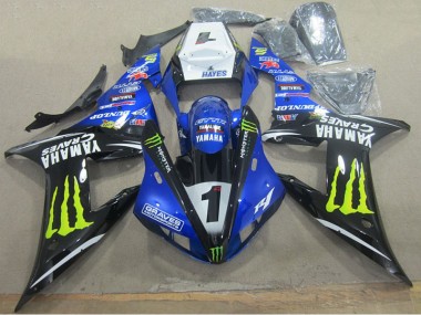 Affordable 2002-2003 Blue Black Graves 1 Yamaha YZF R1 Motorbike Fairing Canada