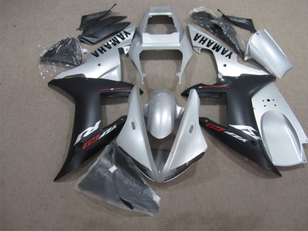Affordable 2002-2003 Black Silver Yamaha YZF R1 Motorbike Fairing Kits Canada Affordable 2002-2003 Black Silver Yamaha YZF R1 Motorbike Fairing Kits Canada
