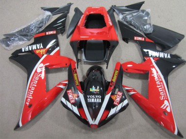 Affordable 2002-2003 Red Black Santander Yamaha YZF R1 Motorcycle Fairings Kits Canada