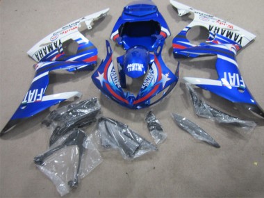Affordable 2002-2003 Blue White Motul Fiat Yamaha YZF R1 Moto Fairings Canada