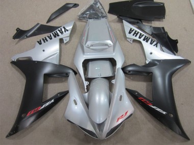 Affordable 2002-2003 Silver Black Yamaha YZF R1 Motorcycle Replacement Fairings Canada