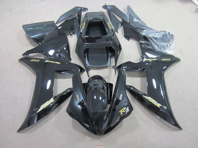 Affordable 2002-2003 Black Gold Decal Yamaha YZF R1 Motorcyle Fairings Canada Affordable 2002-2003 Black Gold Decal Yamaha YZF R1 Motorcyle Fairings Canada