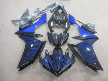 Affordable 2007-2008 Black Blue Flame Yamaha YZF R1 Motorcycle Fairing Canada