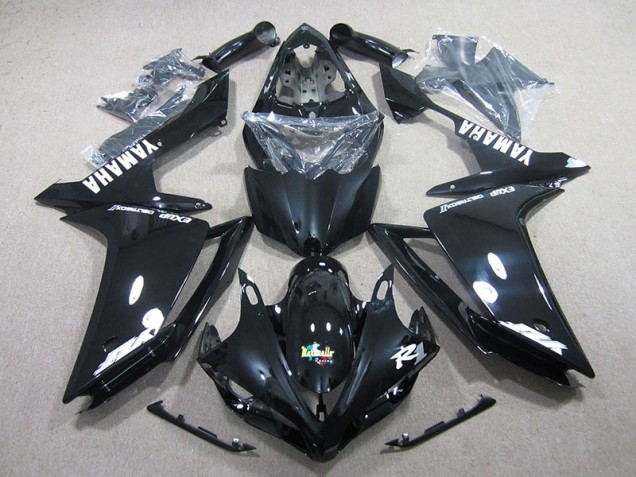 Affordable 2007-2008 Black White Decal Yamaha YZF R1 Motorcycle Fairing Kits Canada Affordable 2007-2008 Black White Decal Yamaha YZF R1 Motorcycle Fairing Kits Canada