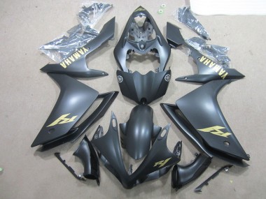 Affordable 2007-2008 Black Gold Decal Yamaha YZF R1 Bike Fairing Canada