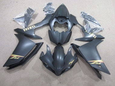 Affordable 2007-2008 Black Gold Decal Yamaha YZF R1 Bike Fairings Canada