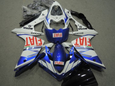 Affordable 2007-2008 Blue White Red Fiat Yamaha YZF R1 Motorcycle Replacement Fairings Canada