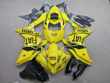 Affordable 2007-2008 Yellow Black Motul Fiat Yamaha YZF R1 Motorcycle Fairing Canada