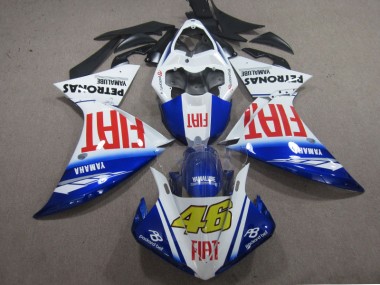 Affordable 2009-2011 Blue White Fiat 46 Yamaha YZF R1 Motorcyle Fairings Canada