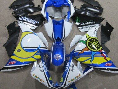 Affordable 2009-2011 Blue White Yellow 46 Yamaha YZF R1 Replacement Fairings Canada