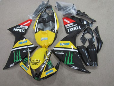 Affordable 2009-2011 Black Yellow Motul Monster Yamaha YZF R1 Bike Fairing Canada
