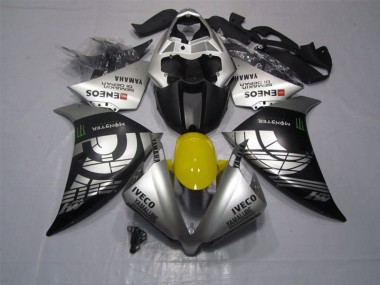 Affordable 2012-2014 Black Silver Iveco Yamalube Monster Yamaha YZF R1 Motor Bike Fairings Canada