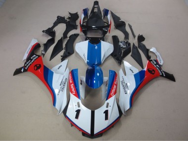 Affordable 2015-2019 White Blue Red Advantec Yamaha YZF R1 Motorcycle Fairing Canada