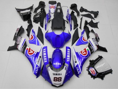 Affordable 2015-2019 Blue PATA 88 Yamaha YZF R1 Bike Fairing Kit Canada