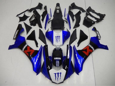 Affordable 2015-2019 Black Blue Yamaha YZF R1 Motorbike Fairing Kits Canada