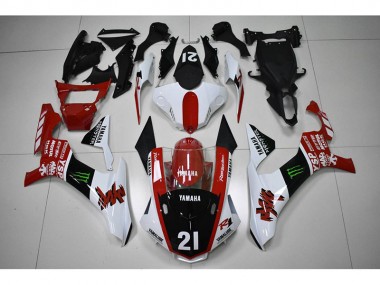 Affordable 2015-2019 Red Black 21 Yamaha YZF R1 Motorcycle Fairings Kit Canada