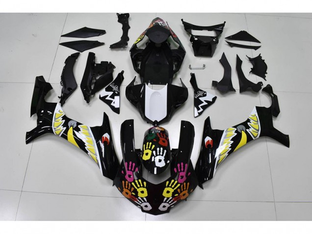 Affordable 2015-2019 Black White Yamaha YZF R1 Motorcylce Fairings Canada