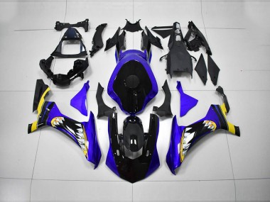 Affordable 2015-2019 Blue Black Yamaha YZF R1 Motorcycle Fairings Canada