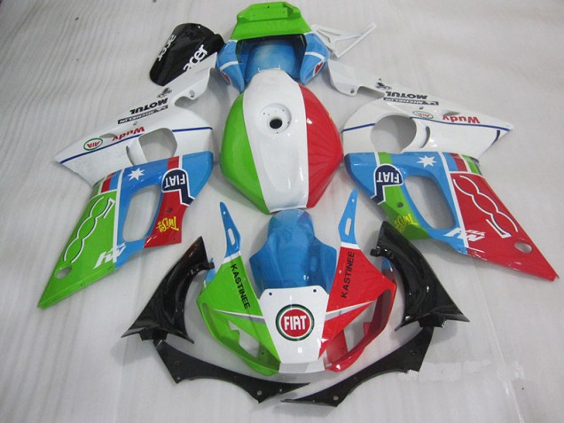 Affordable 1998-2002 Blue Red Fiat Kastinee Yamaha YZF R6 Motorcycle Fairings Kit Canada Affordable 1998-2002 Blue Red Fiat Kastinee Yamaha YZF R6 Motorcycle Fairings Kit Canada