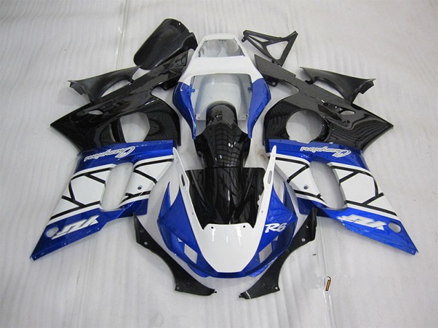 Affordable 1998-2002 Blue White Black Yamaha YZF R6 Motorbike Fairings Canada Affordable 1998-2002 Blue White Black Yamaha YZF R6 Motorbike Fairings Canada