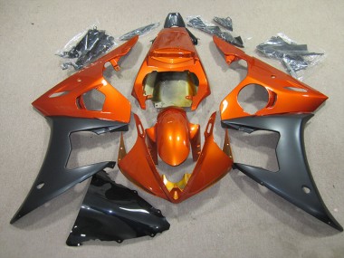 Affordable 2003-2005 Orange Black Yamaha YZF R6 Motorbike Fairing Kits Canada