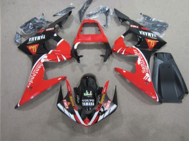 Affordable 2003-2005 Red Black Santander Yamaha YZF R6 Motorcycle Replacement Fairings Canada