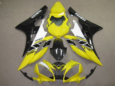 Affordable 2006-2007 Yellow Black Decal Yamaha YZF R6 Motorcycle Fairings Kits Canada