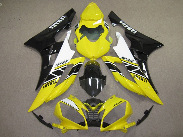 Affordable 2006-2007 Yellow Black Decal Yamaha YZF R6 Motorcycle Fairings Kits Canada