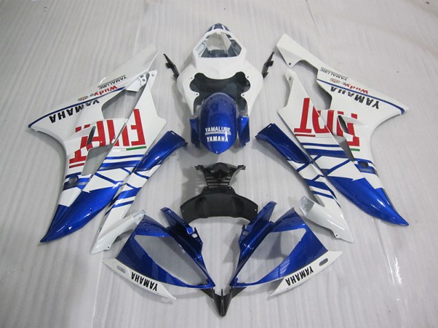 Affordable 2006-2007 Blue White Fiat Yamaha YZF R6 Motorcyle Fairings Canada