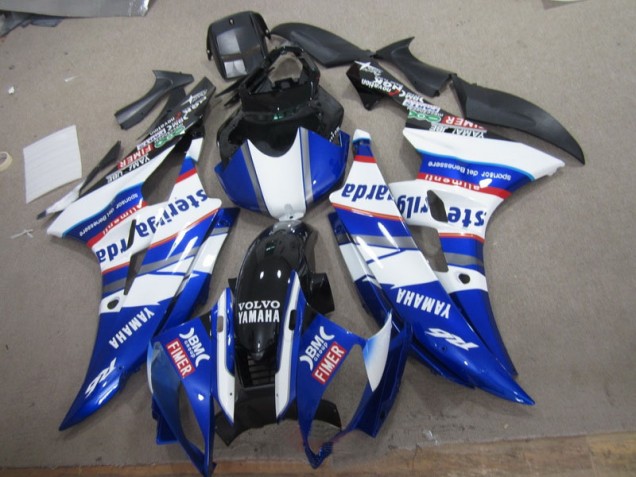Affordable 2006-2007 White Blue Sterilgarda Volvo Yamaha YZF R6 Motorcylce Fairings Canada