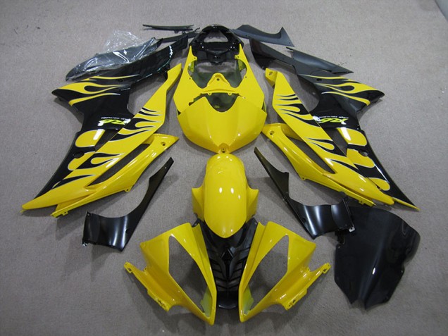 Affordable 2008-2016 Yellow Black Flame Yamaha YZF R6 Motor Bike Fairings Canada
