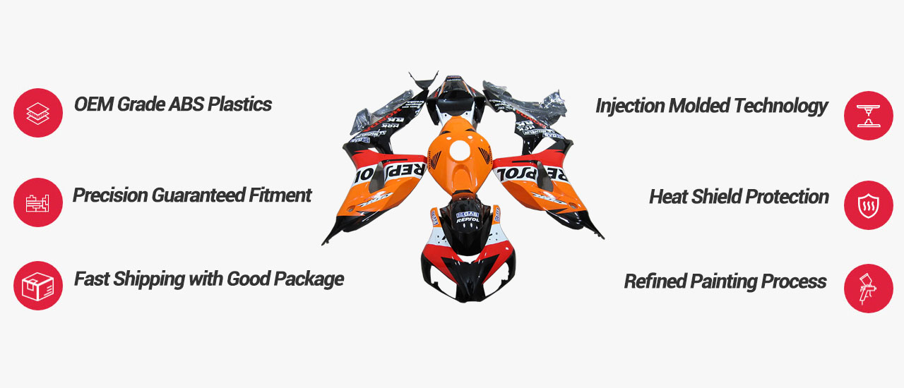 Affordable OEM Fitting Motorcycle Fairings Canada